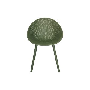 Cadeira arredondada cor verde
