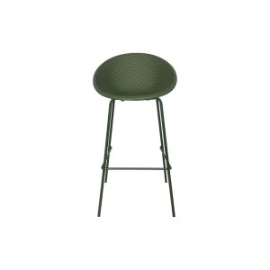Banqueta arredondada cor verde