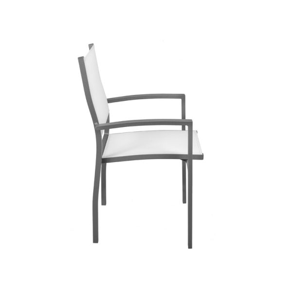 Cadeira branca de tela para área externa - Image 3