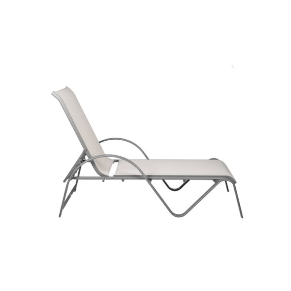 Espreguiçadeira para área externa cor branca modelo 2 - Image 3